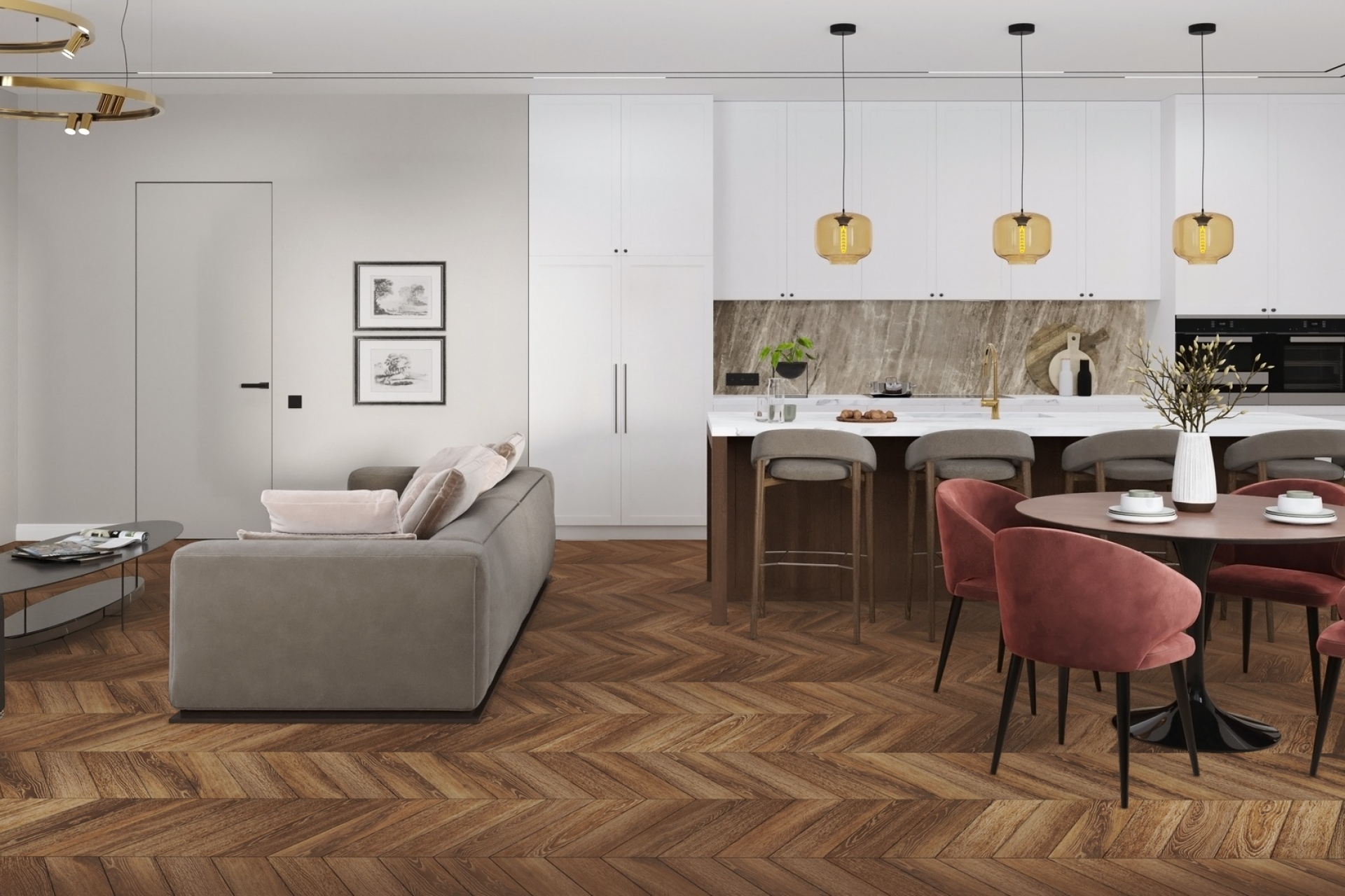 SPC ламинат «Damy Floor» Шайо (600*127*5 мм) — купить в Саратове