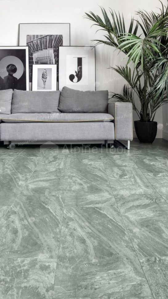 Виниловая плитка "Alpine Floor" Light Stone Хэмпшир (608*303*2,5 мм) — купить в Саратове