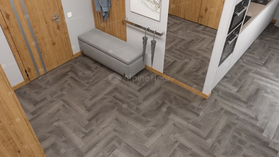 Виниловая плитка "Alpine Floor" Parquet LVT Дуб Мерга (590*118*2,5 мм) — купить в Саратове