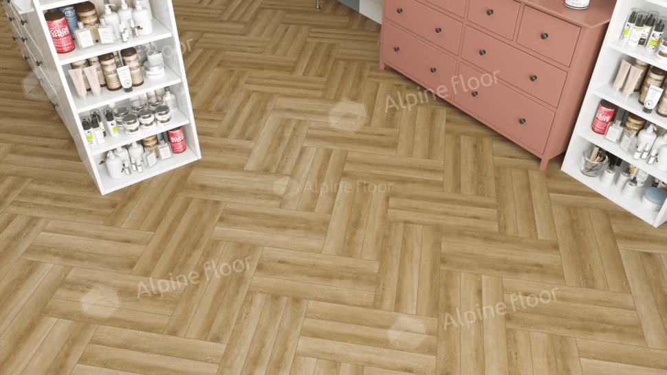 Ламинат "Alpine Floor" Herringbone 12 PRO Дуб Эльзас (606*101*12 мм) — купить в Саратове