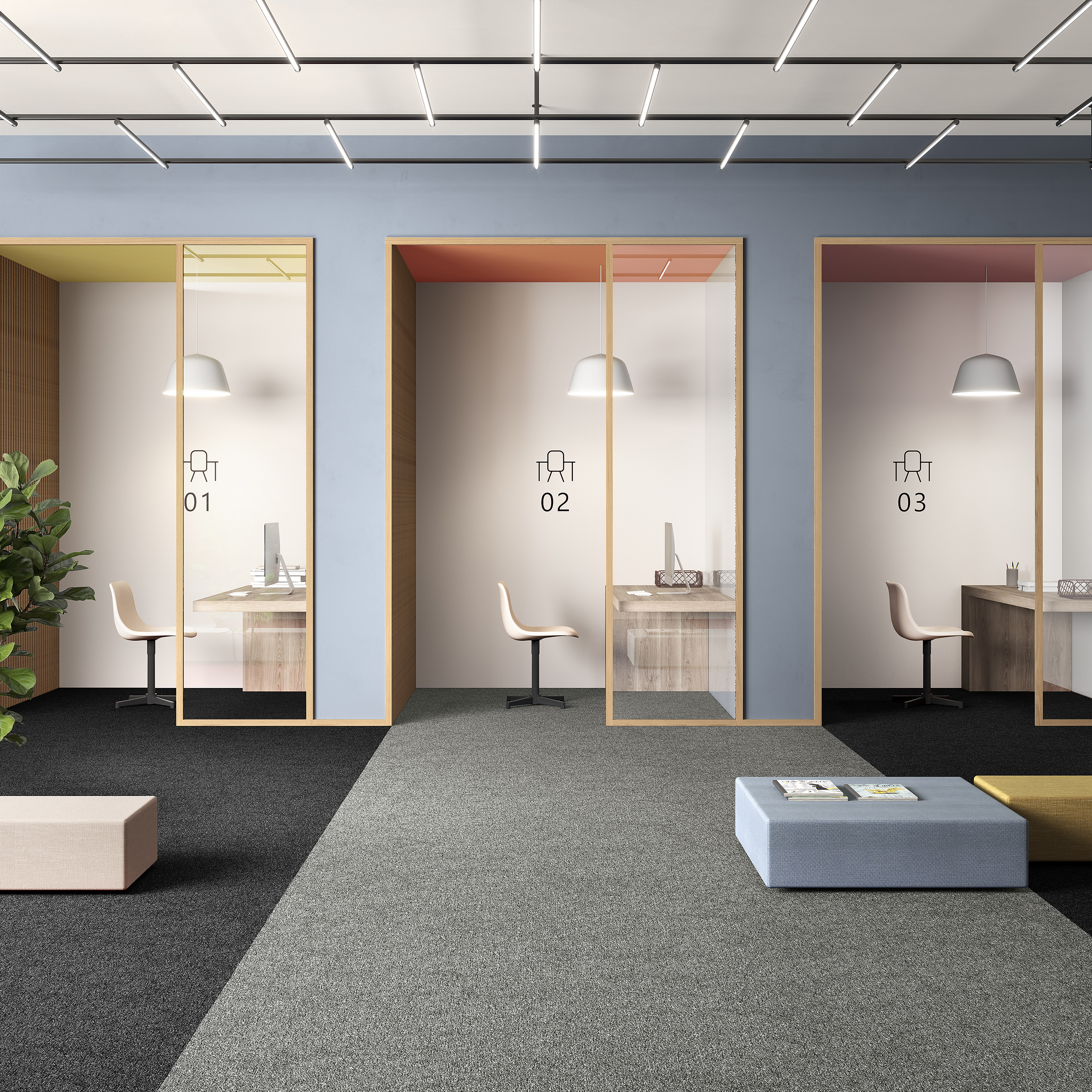 Ковровая плитка Medusa Tile 94 (500*500*5 мм) — купить в Саратове