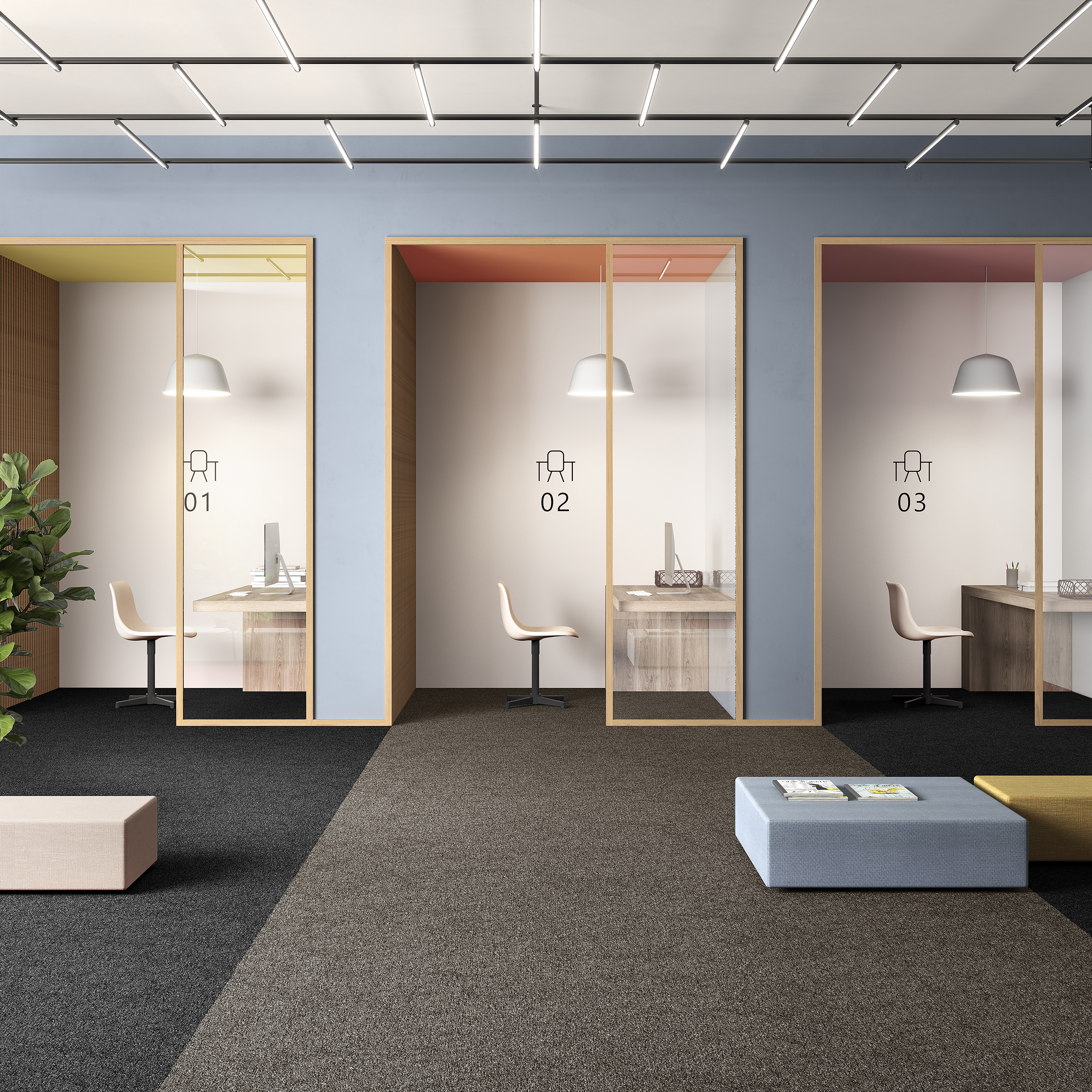 Ковровая плитка Medusa Tile 43 (500*500*5 мм) — купить в Саратове